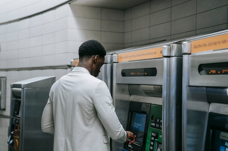 ATM machine in bar or nightclub